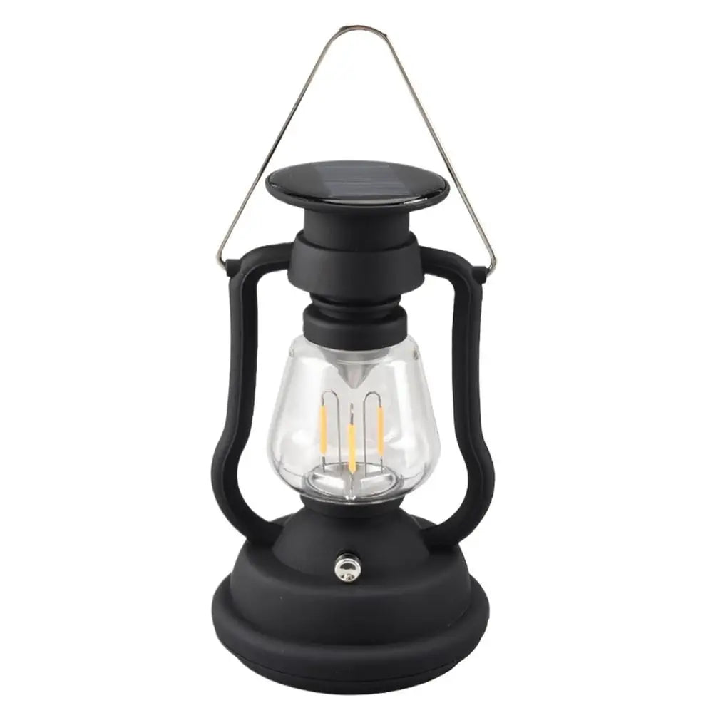 USB Rechargeable Camping Light Portable Hand Crank Generator Camping Tent Light Outdoor Solar Charging Waterproof LED Flashlight