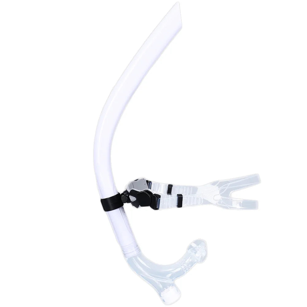 Swim Snorkel For Lap Swimming Training Snorkeling Front Mounted Training Gear With Comfortable Silicone Mouthpiece For Adult/Kid