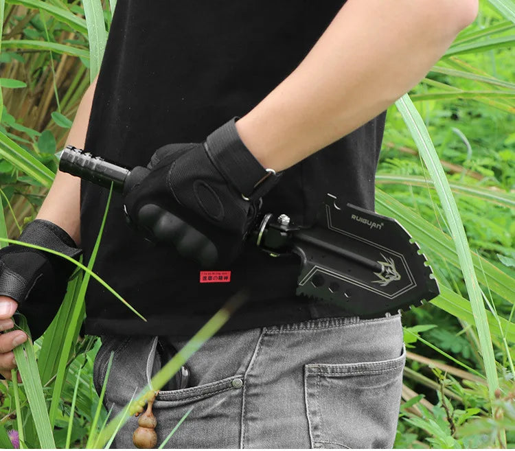Outdoor Engineering Shovel Folding Multi-function Survival Shovels Steel Small Fishing Shovels Truck Mounted Military Tools