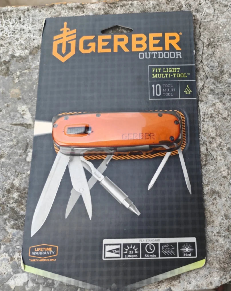 GERBER FIT LIGHT Multitool Outdoor Camping Equipment Survival Tactical Self defense gadgets Bushcraft Hunting Military EDC