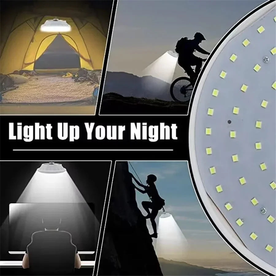 USB Rechargeable LED Solar Camping Light Portable Lanterns 5 Mode Emergency Night Market Light Outdoor Tent Lamp for BBQ Fishing