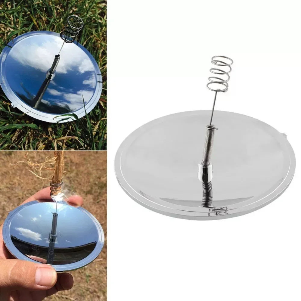 Solar Lighter Outdoor Fire Ignition Waterproof Windproof Emergency Travel Kits Portable Camping Hiking Wild Survival Tool Gear
