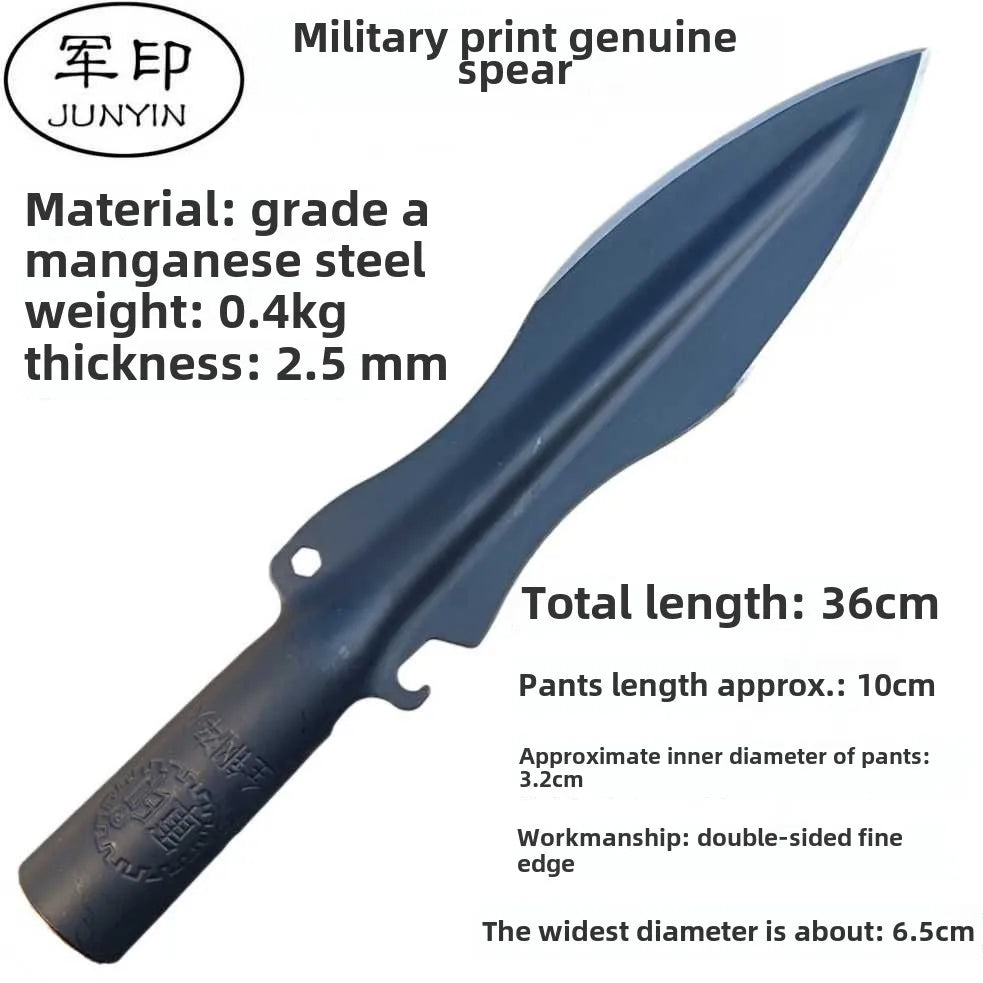 New Stainless Steel Spearhead Boar Spear Gardening Tip Shovel Outdoor Multi-Tool Spear survival gear camping tools edc camping
