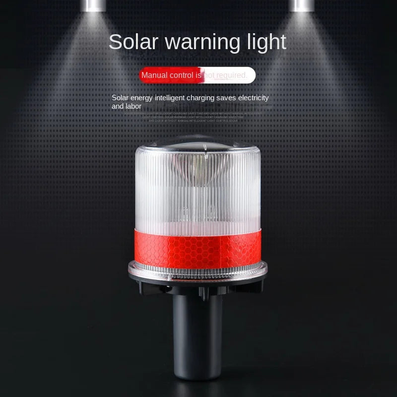 Solar Powered Marine LED Beacon Light Light Controlled Navigation Signal Sailing Warning Light With Portable Detachable bracket