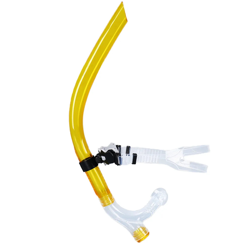 Swim Snorkel For Lap Swimming Training Snorkeling Front Mounted Training Gear With Comfortable Silicone Mouthpiece For Adult/Kid