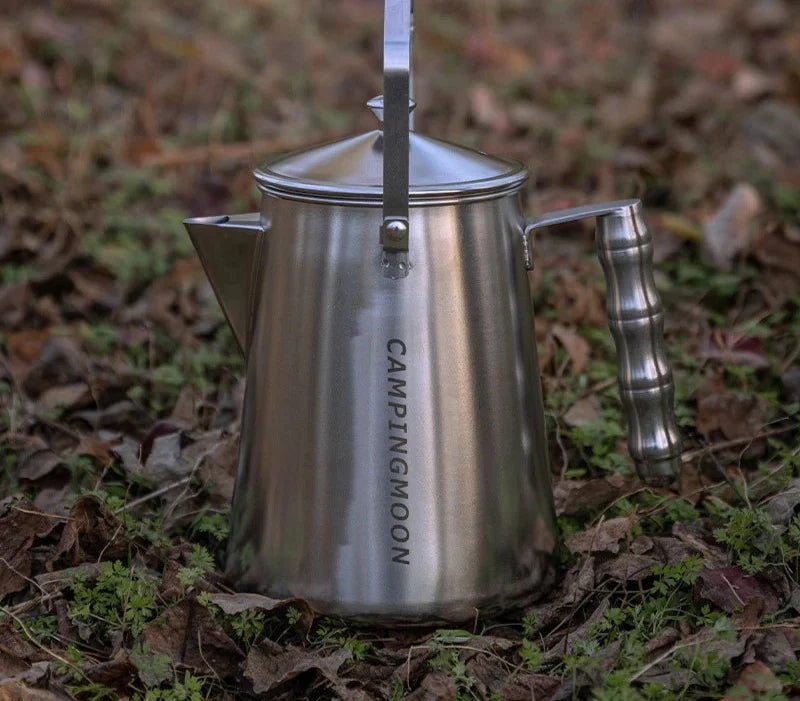 Camping Tea Kettle 1.86L with Titanium Plating Silver-2