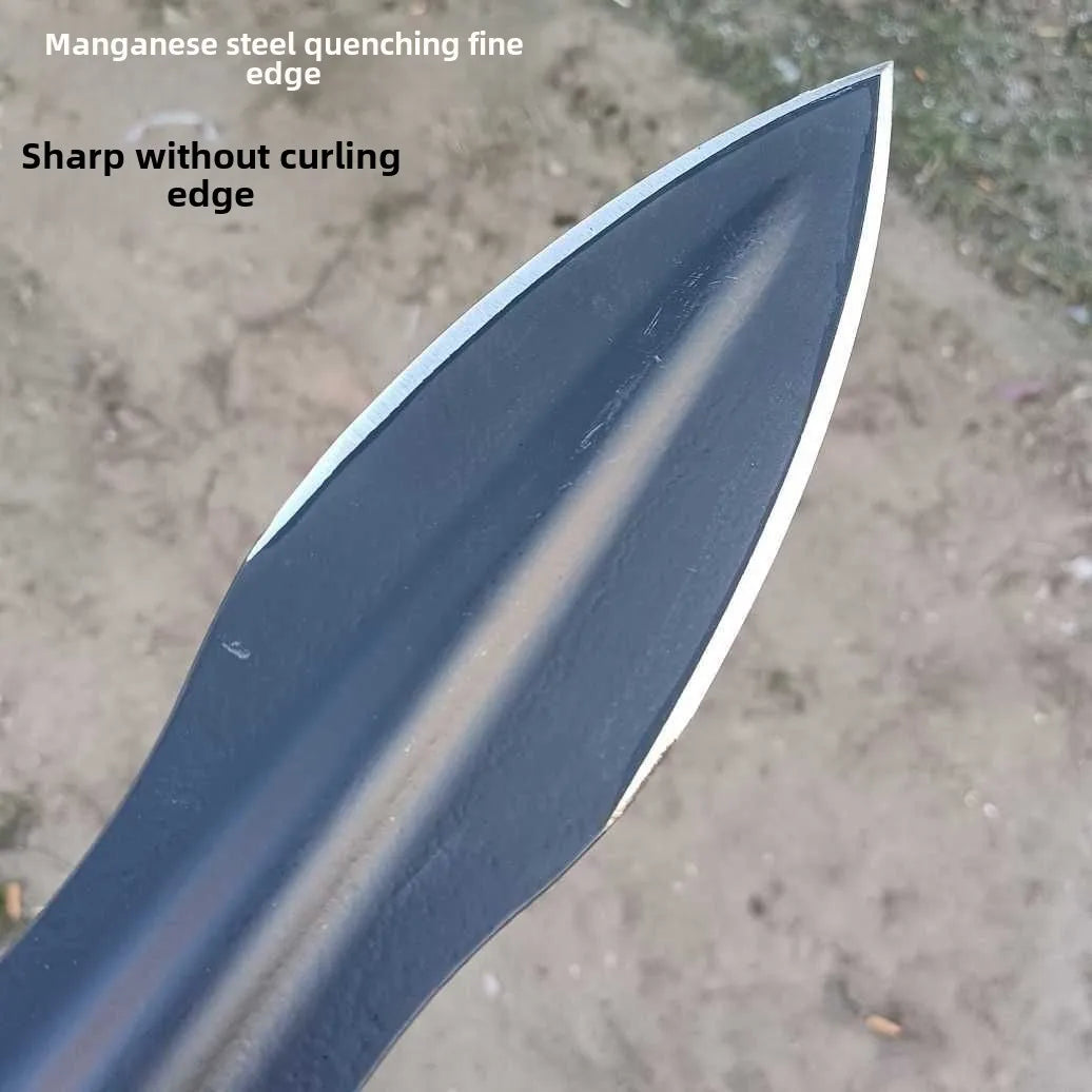 New Stainless Steel Spearhead Boar Spear Gardening Tip Shovel Outdoor Multi-Tool Spear survival gear camping tools edc camping