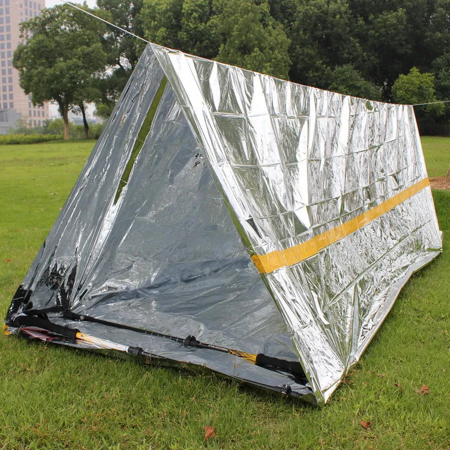 1PCS Emergency Shelter Waterproof Thermal Blanket-3