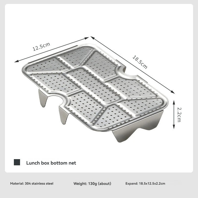 CAMPINGMOON Outdoor Camping Aluminum Lunch Box Bottom Net Picnic Thickened Stainless Steel Steaming Net With High Steaming Sheet
