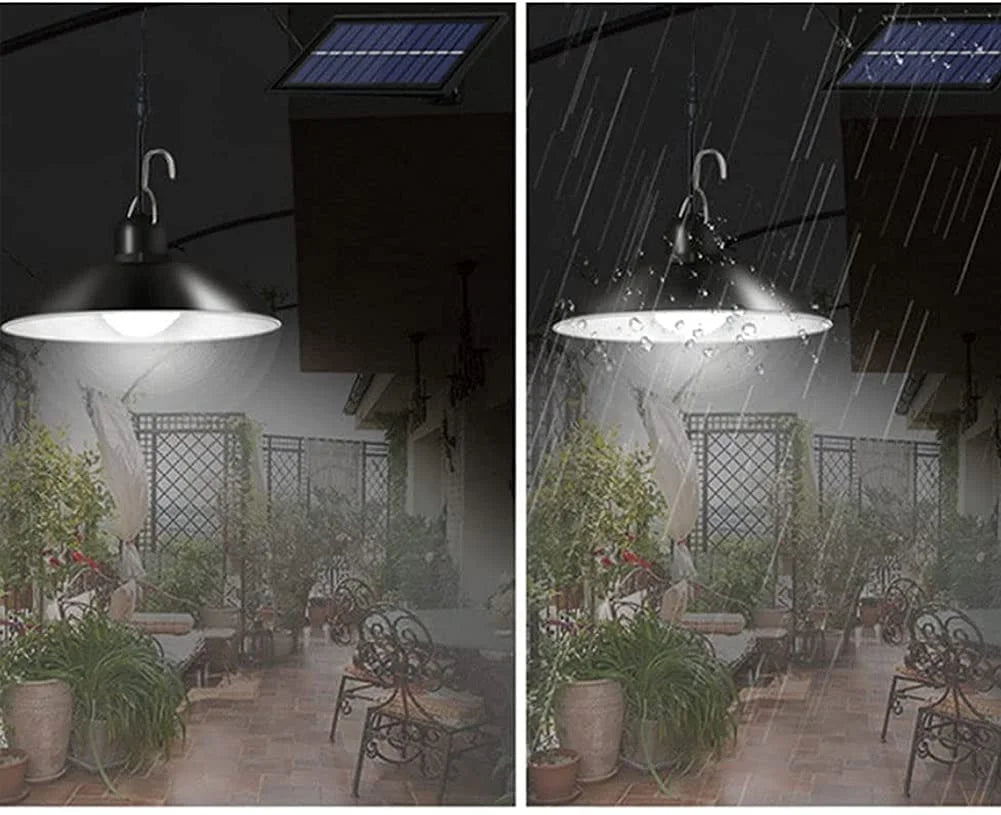 Solar Pendant Lights, An LED Solar Light With a Remote Control for Barn Shed Barn Chicken Coop Bullpen  etc