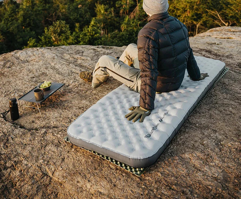 Inflatable Pad 6.5 R-Value Thermal Air Mattress White-2