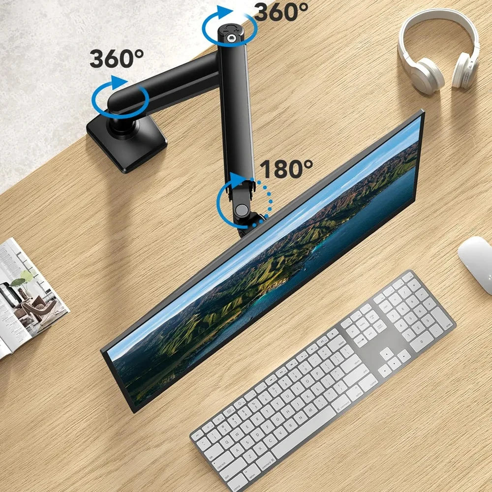 Single Monitor Bracket Up To 32 Inches And 19.8 Lbs Per Screen Computer Desk Mount Stand Adjustable TV Bracket Monitor Stand