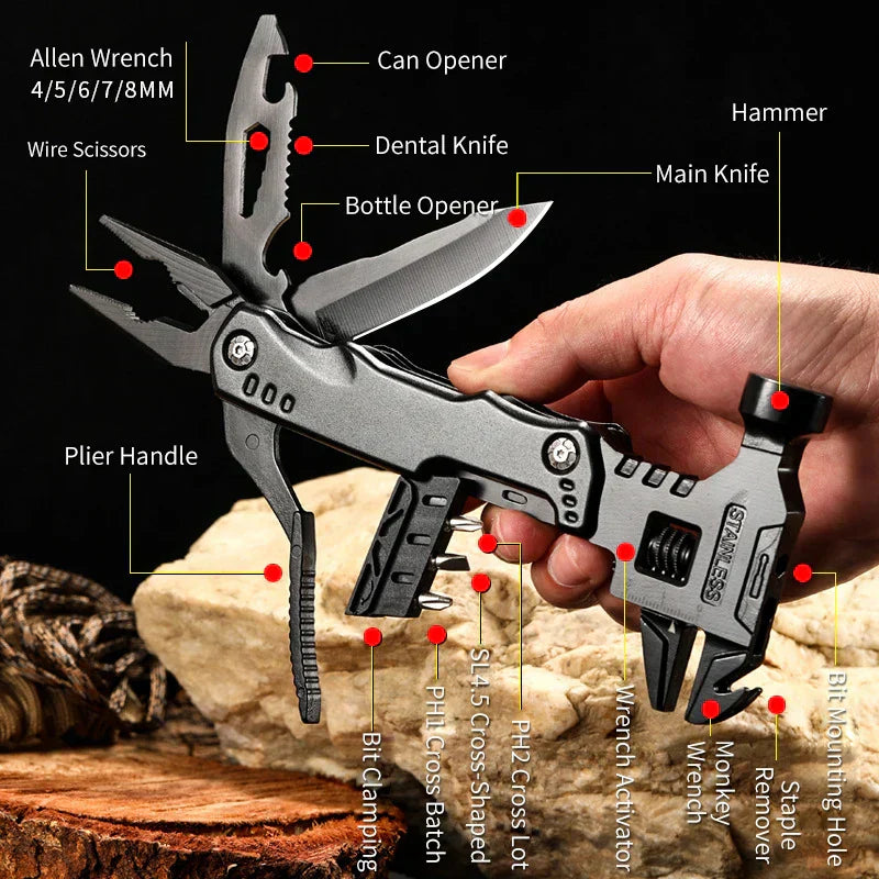 Multifunctional Wrench Hammer Knife-2