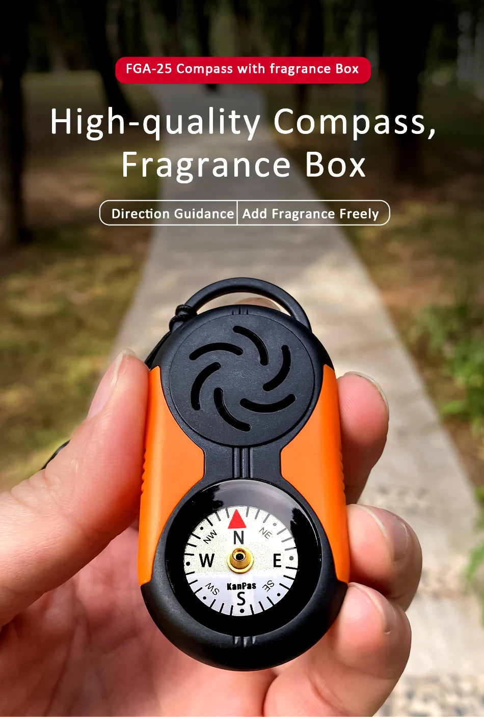 KANPAS Thermometer Compass Kit /Quality Thermohygrometer Kit / for Outdoor, Camping,Hiking,Trekking,hunting,LiveSaving,Survival