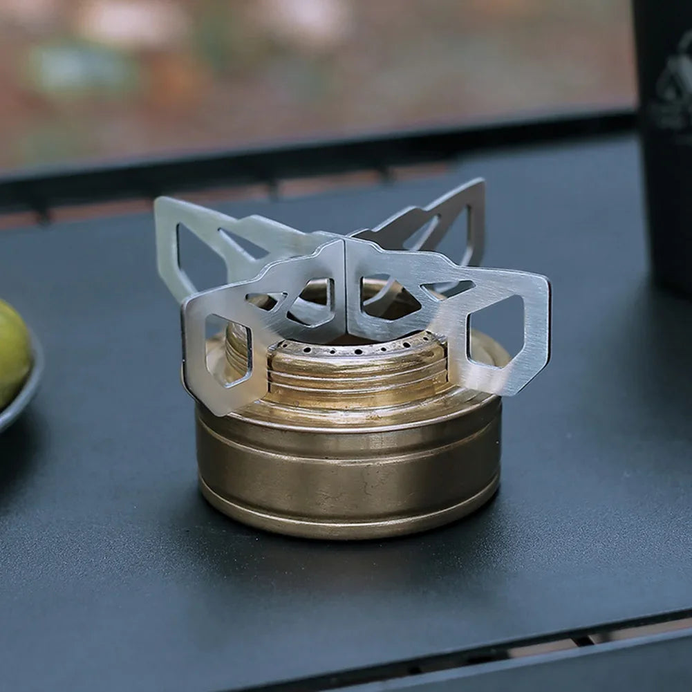 1/2pcs Mini Alcohol Stove Cross Stand Stainless Steel Sturdy Cooking Ultra-light Spirit Burner Cross Stand for Outdoor Camping