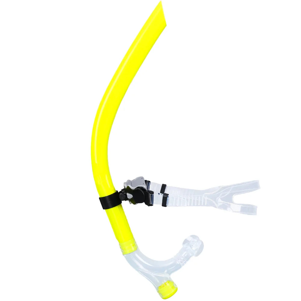Swim Snorkel For Lap Swimming Training Snorkeling Front Mounted Training Gear With Comfortable Silicone Mouthpiece For Adult/Kid