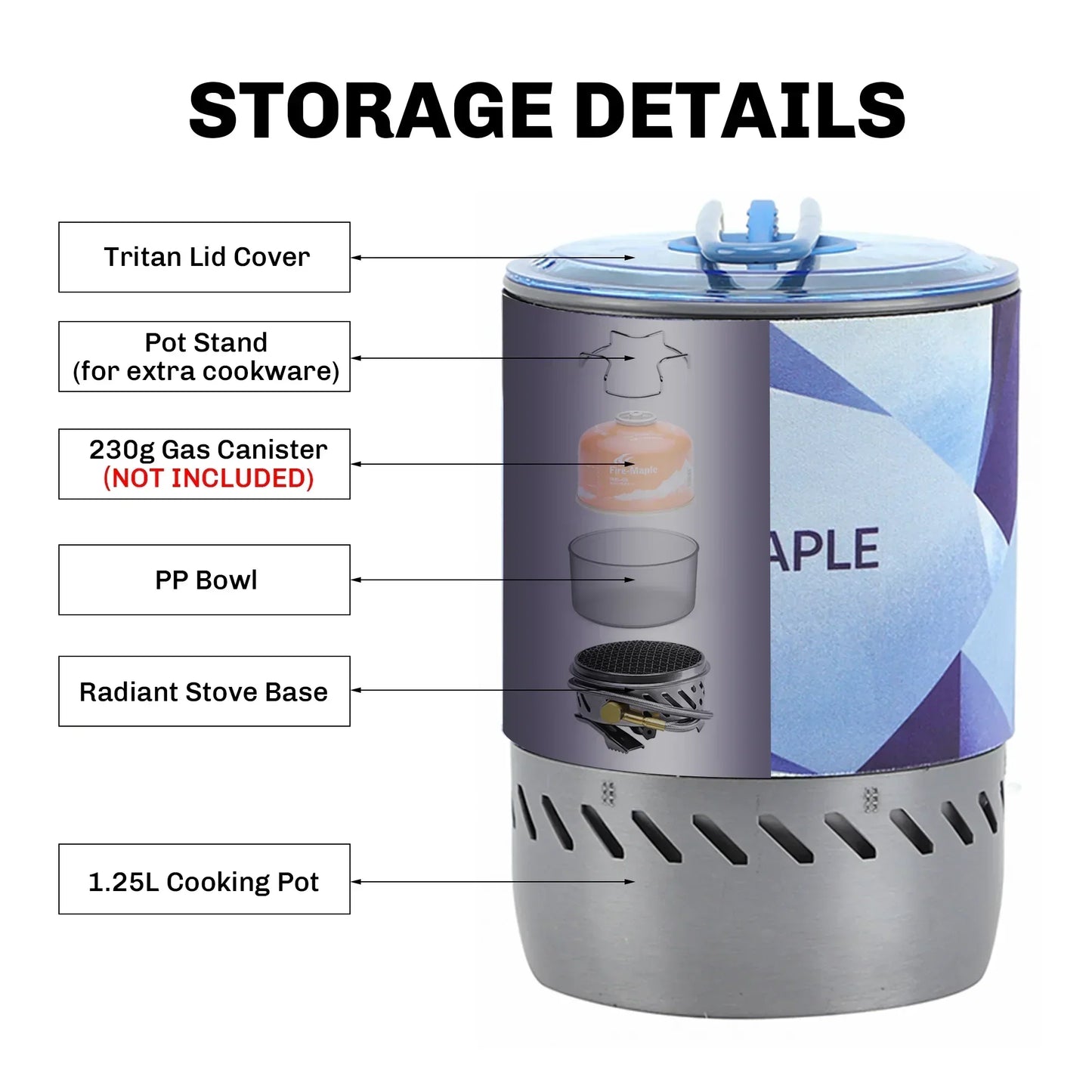 Radiant Stove System Compact Windproof Heat-4