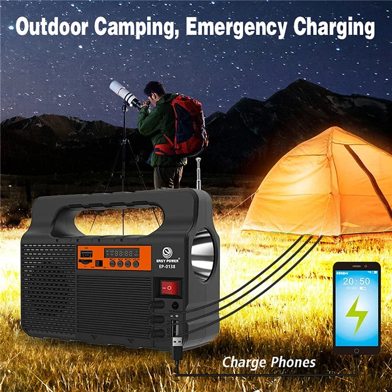 Solar Portable Lighting Solar Power Panel Generator Kit with 3 LED Bulbs Outdoor Camping Hiking Solar Lighting Small Home System