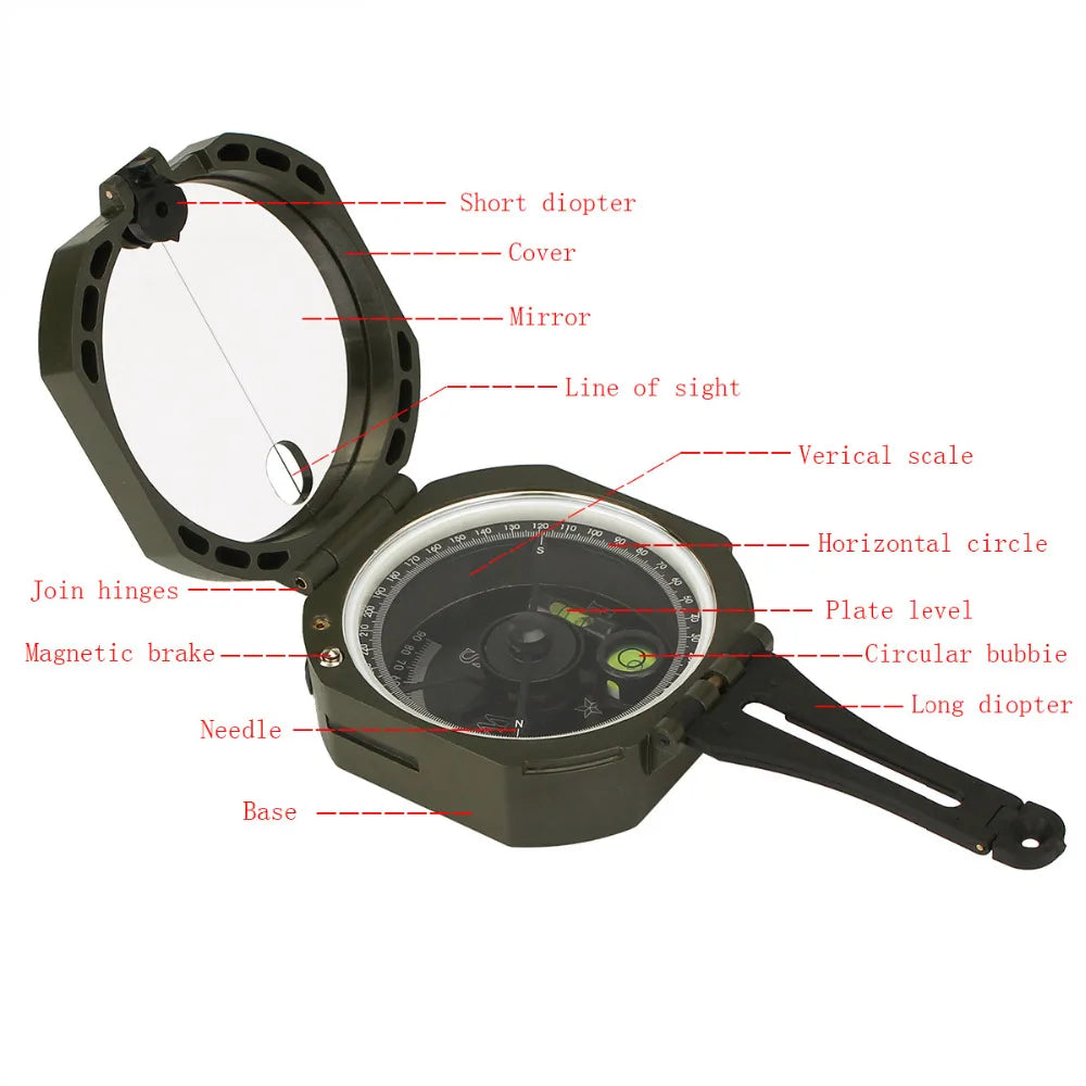 Svbony Professional Military Compass Outdoor Survival Camping Equipment Pocket Compasses Lightweight Wholesale 5 Pcs for prepper
