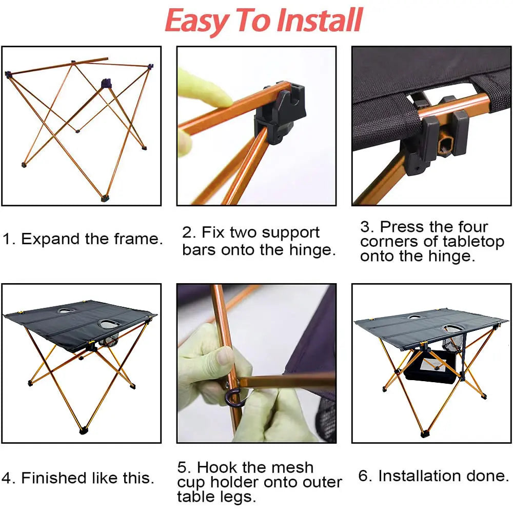 Light Folding Table for Camping and Outdoor Activities-3