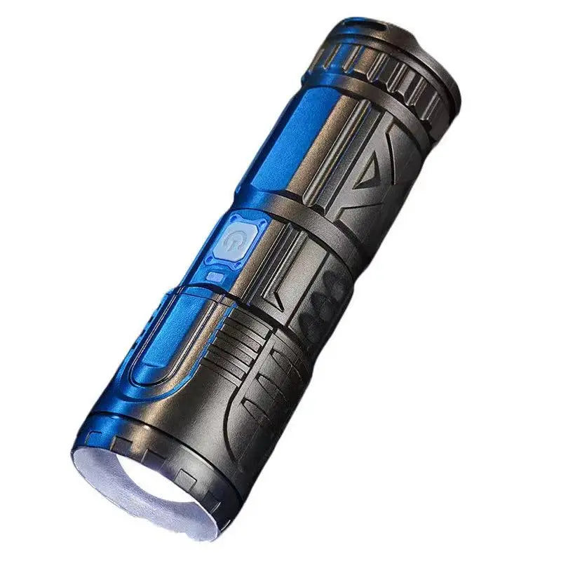 LED White Laser Telescopic Zoom Flashlight-0