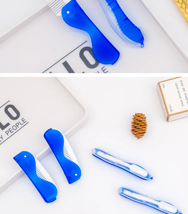 Sports Travel Hygiene Oral Portable Disposable Folding Travel Camping Toothbrush Hiking Toothbrush Cleaning Tools survival gear