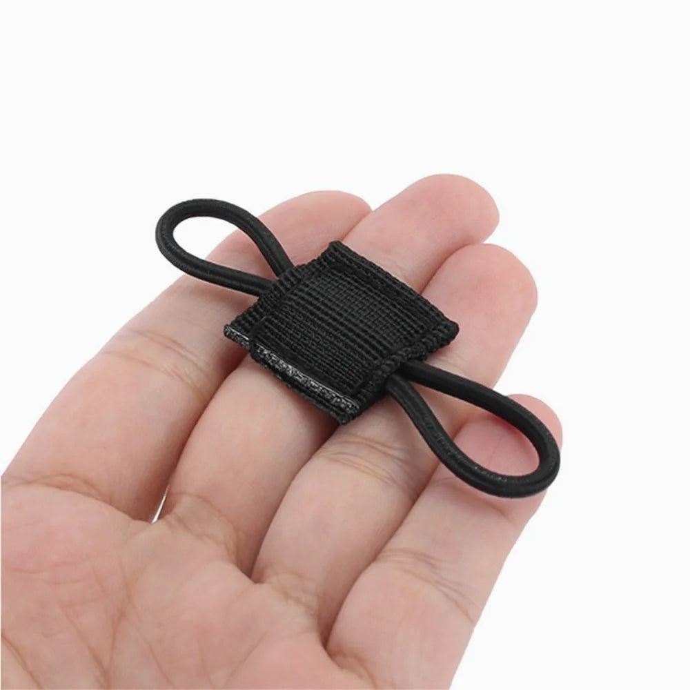 MOLLE Elastic Strap Bag Binding Buckles Outdoor Camping Multitool Retainer For Antenna Stick Pipe Camping Gear