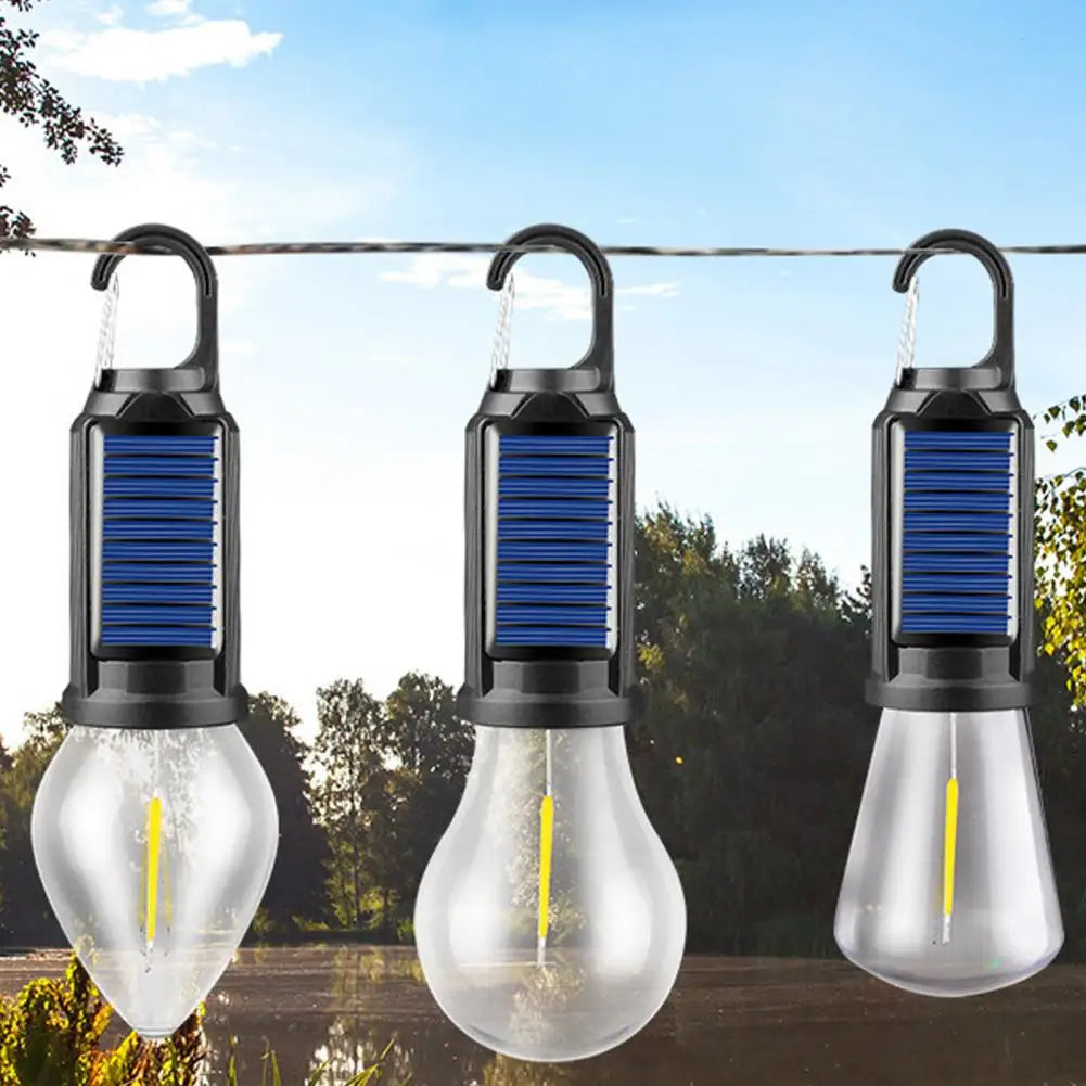 Solar Powered Camping Light Portable Led Camping Light Super Bright Solar Lantern for Emergency Waterproof Rechargeable Tent