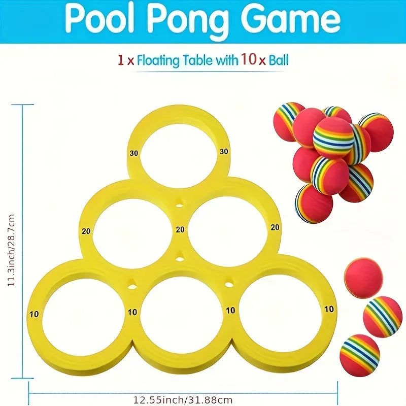 Fun Splash Water Sports Floating Pool Game Toy - Durable EVA Material, Random Color Ball, Perfect for Summer Fun
