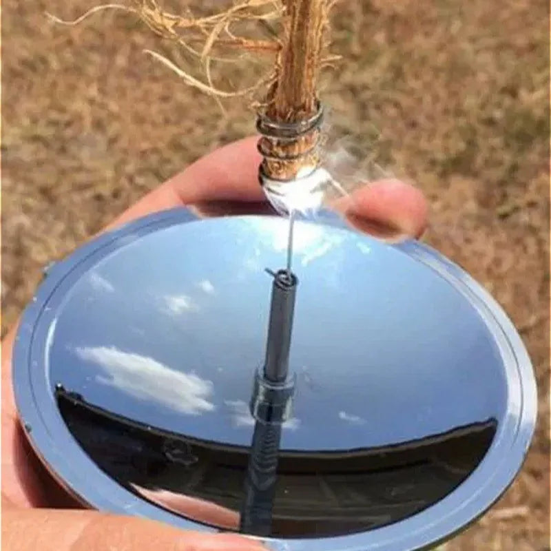 Solar Lighter Outdoor Fire Ignition Waterproof Windproof Emergency Travel Kits Portable Camping Hiking Wild Survival Tool Gear