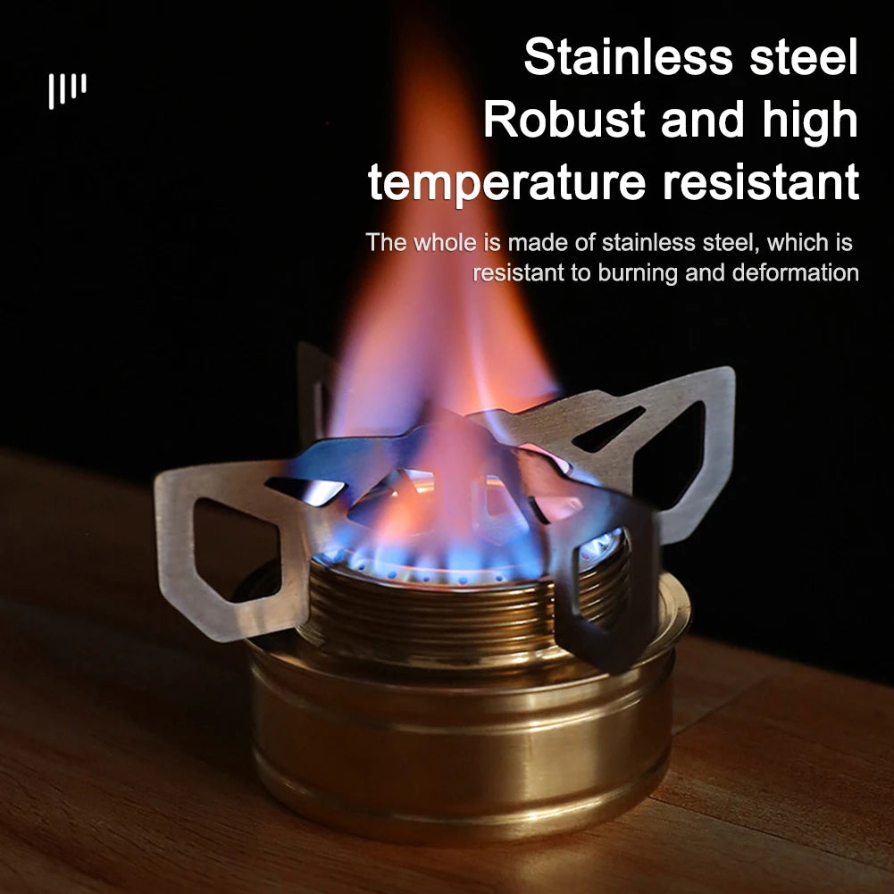 1/2pcs Mini Alcohol Stove Cross Stand Stainless Steel Sturdy Cooking Ultra-light Spirit Burner Cross Stand for Outdoor Camping