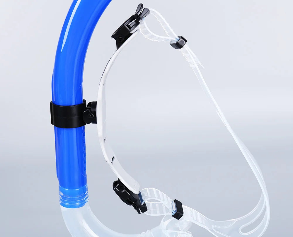 Swim Snorkel For Lap Swimming Training Snorkeling Front Mounted Training Gear With Comfortable Silicone Mouthpiece For Adult/Kid
