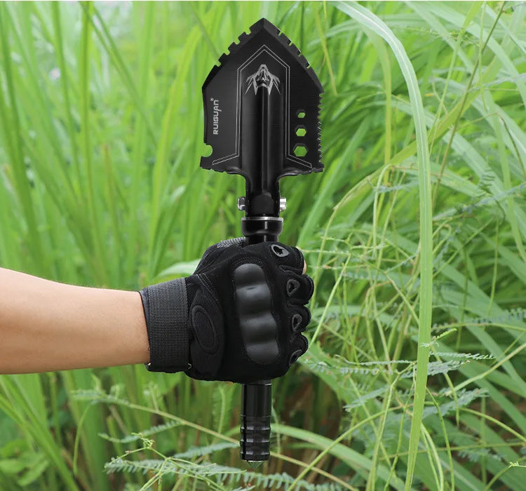 Outdoor Engineering Shovel Folding Multi-function Survival Shovels Steel Small Fishing Shovels Truck Mounted Military Tools