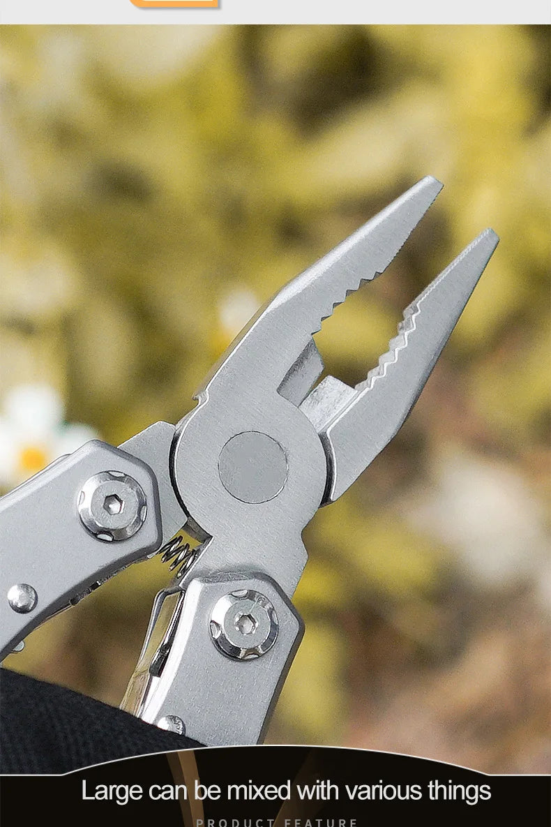 Multifunction Folding Pliers Pocket Knife Plier Outdoor Camping Tactical Survival Hunting Tools Stainless Steel Multi-tool Knife