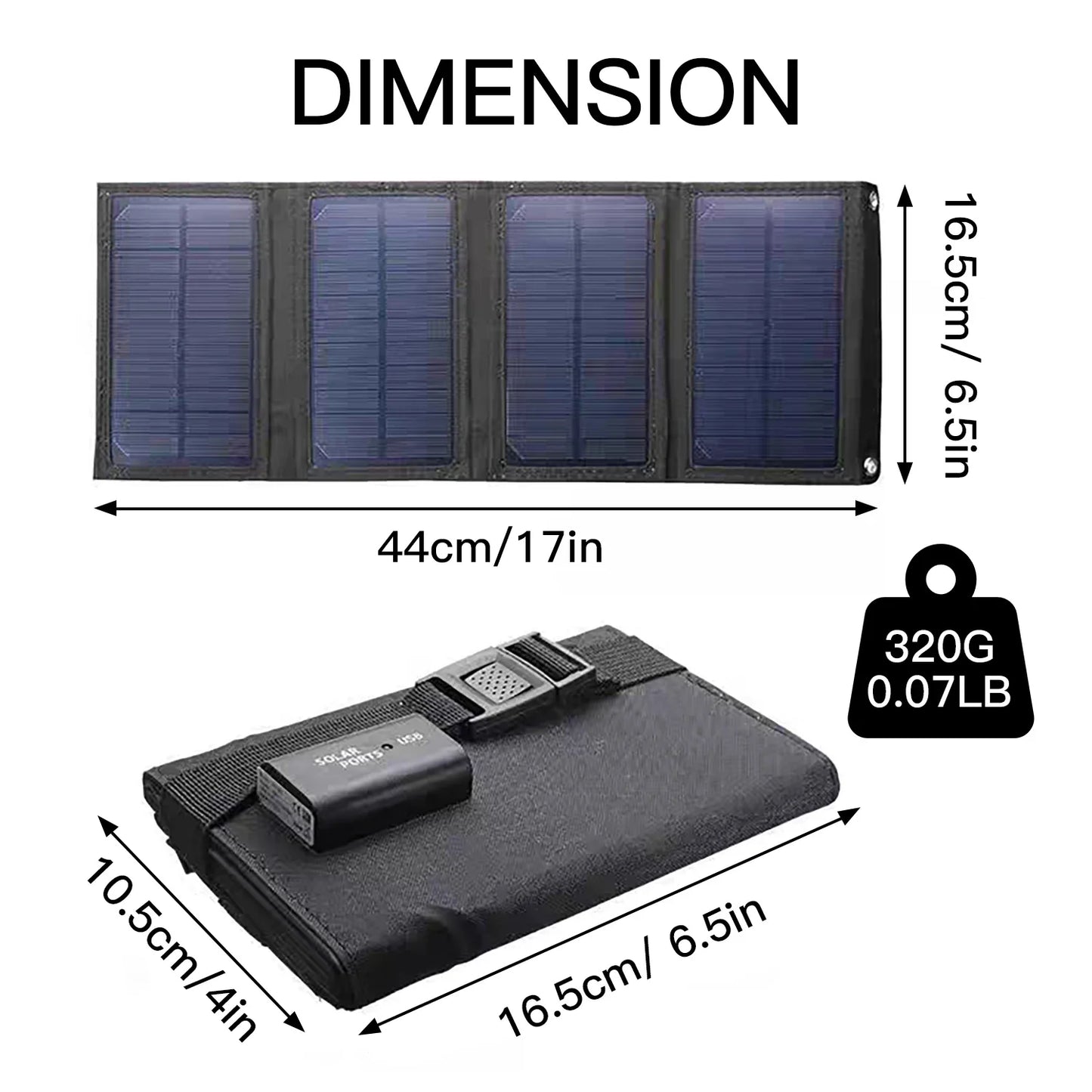 1pc USB Foldable Portable Solar Panel 5V Flexible Small Waterproof Solar Panels Cells for Phones Car Camping Hiking Power Bank