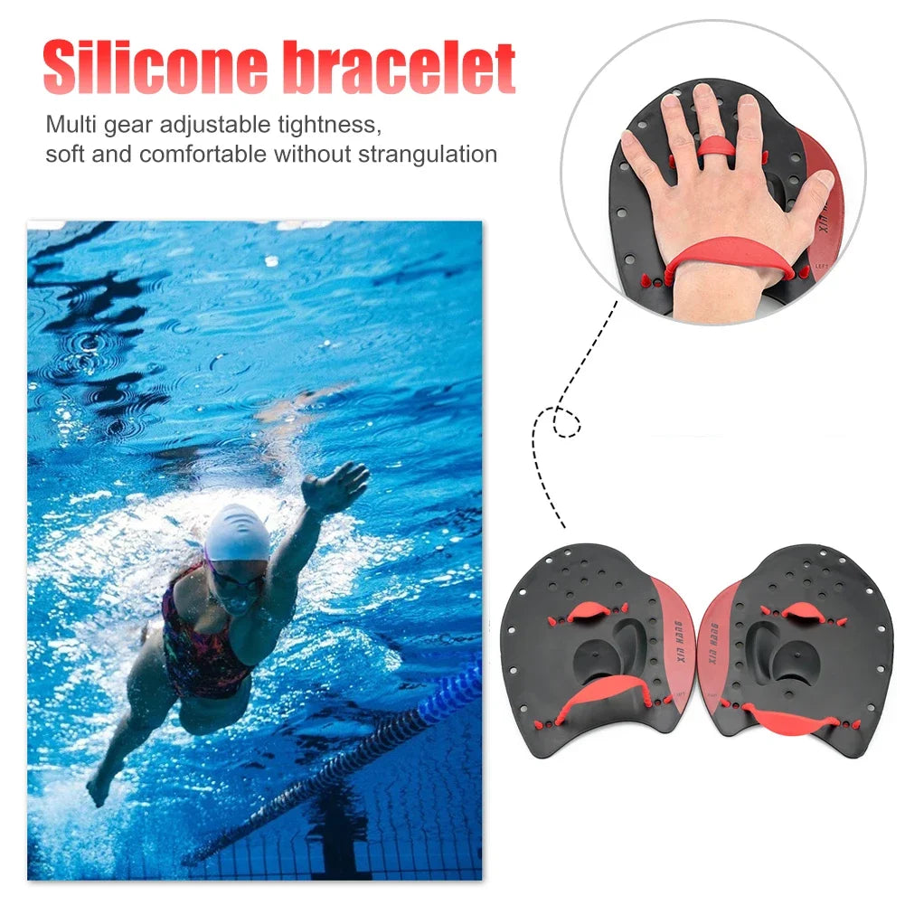 Swimming Paddles Fins Flippers Girdles Correction Water Sport Hand Webbed Gloves  for Adults Children Swim Training