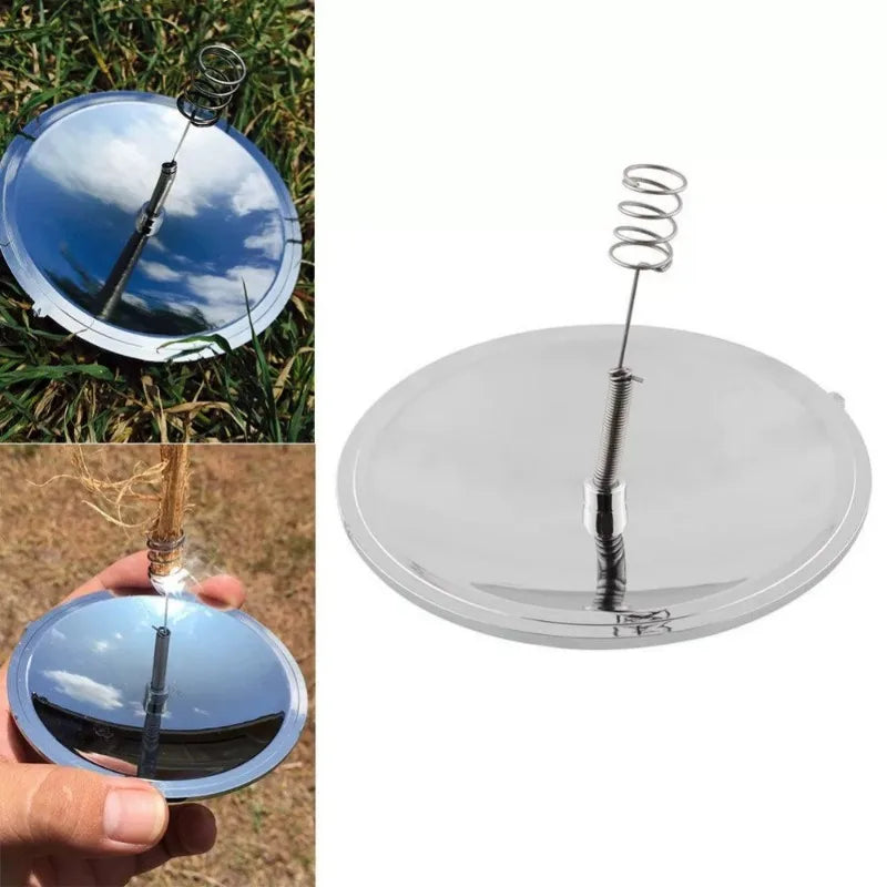 Solar Lighter Outdoor Fire Ignition Waterproof Windproof Emergency Travel Kits Portable Camping Hiking Wild Survival Tool Gear