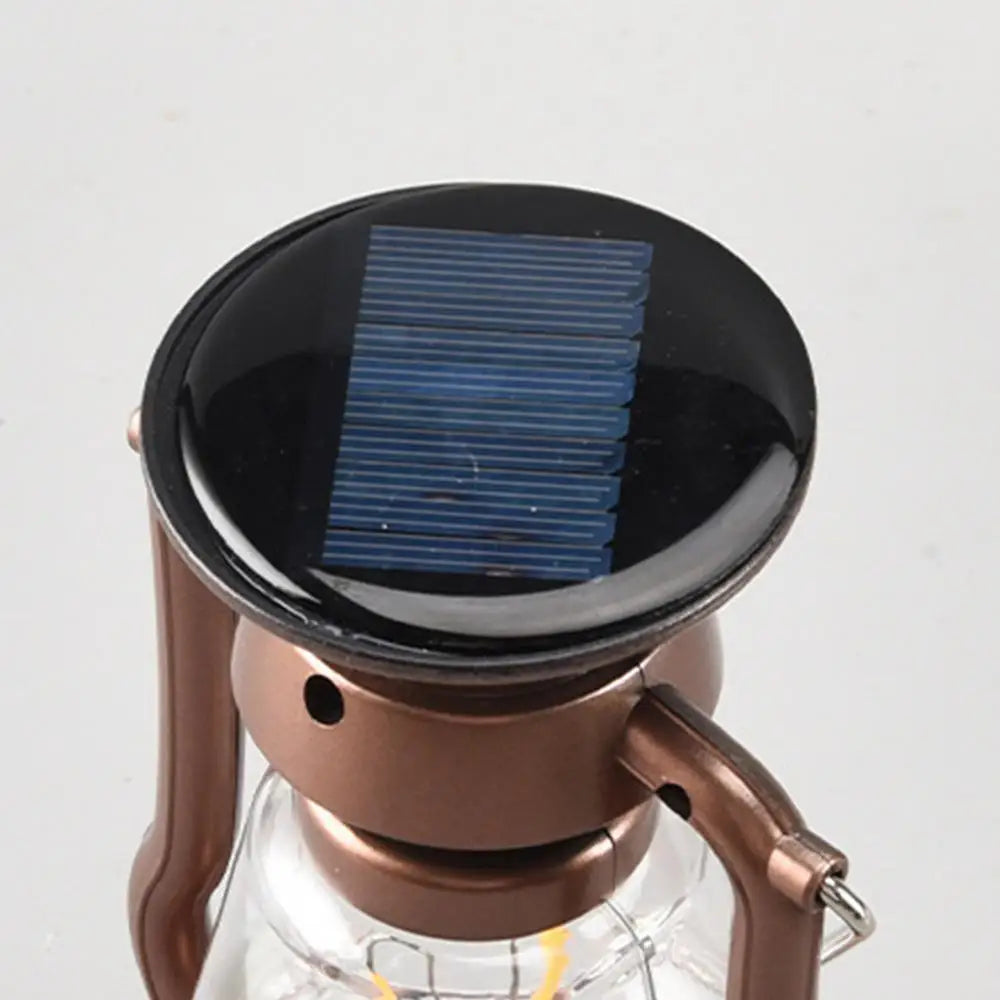 USB Rechargeable Camping Light Portable Hand Crank Generator Camping Tent Light Outdoor Solar Charging Waterproof LED Flashlight