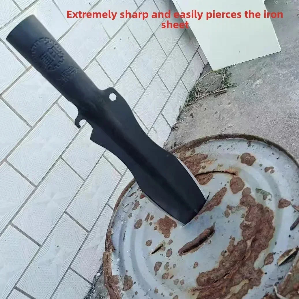 New Stainless Steel Spearhead Boar Spear Gardening Tip Shovel Outdoor Multi-Tool Spear survival gear camping tools edc camping