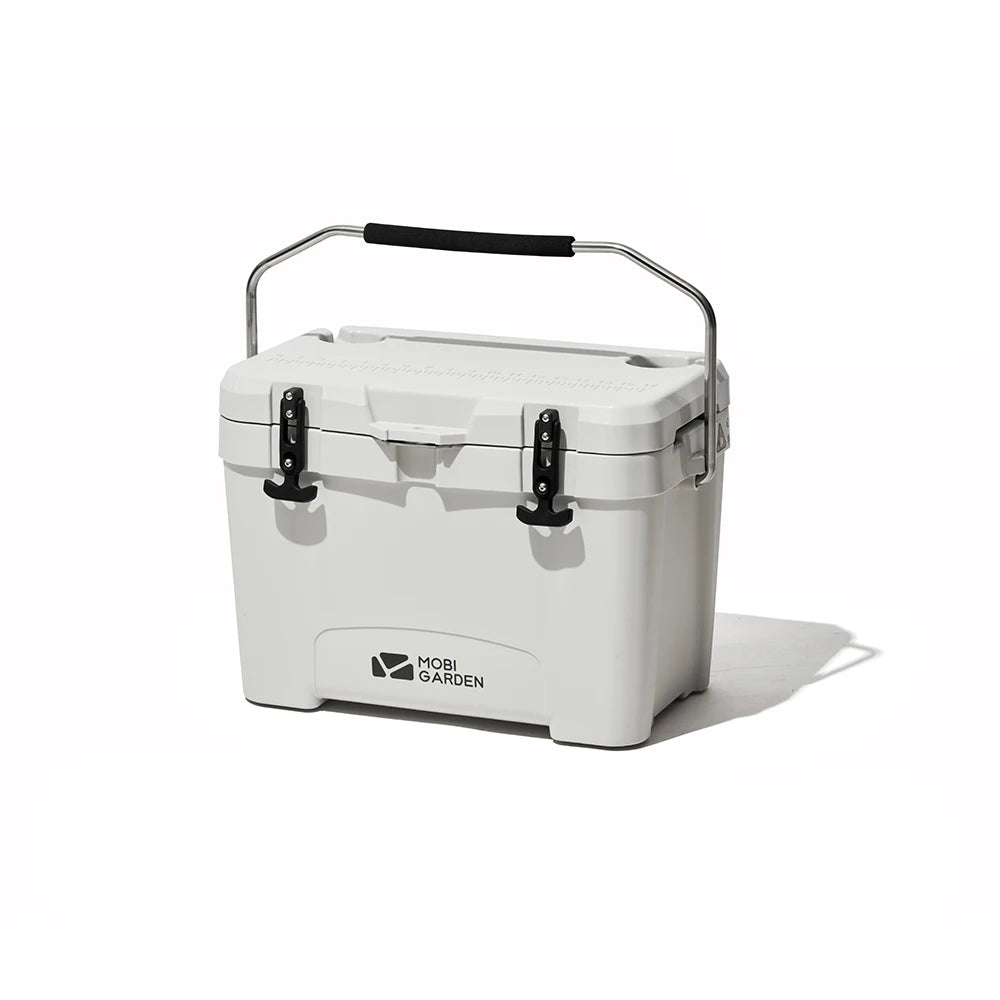 25L Portable Camping Ice Box Cold Storage Cooler White-0