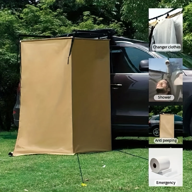 Portable Car Shower Tent Khaki Camping Changing Room-2