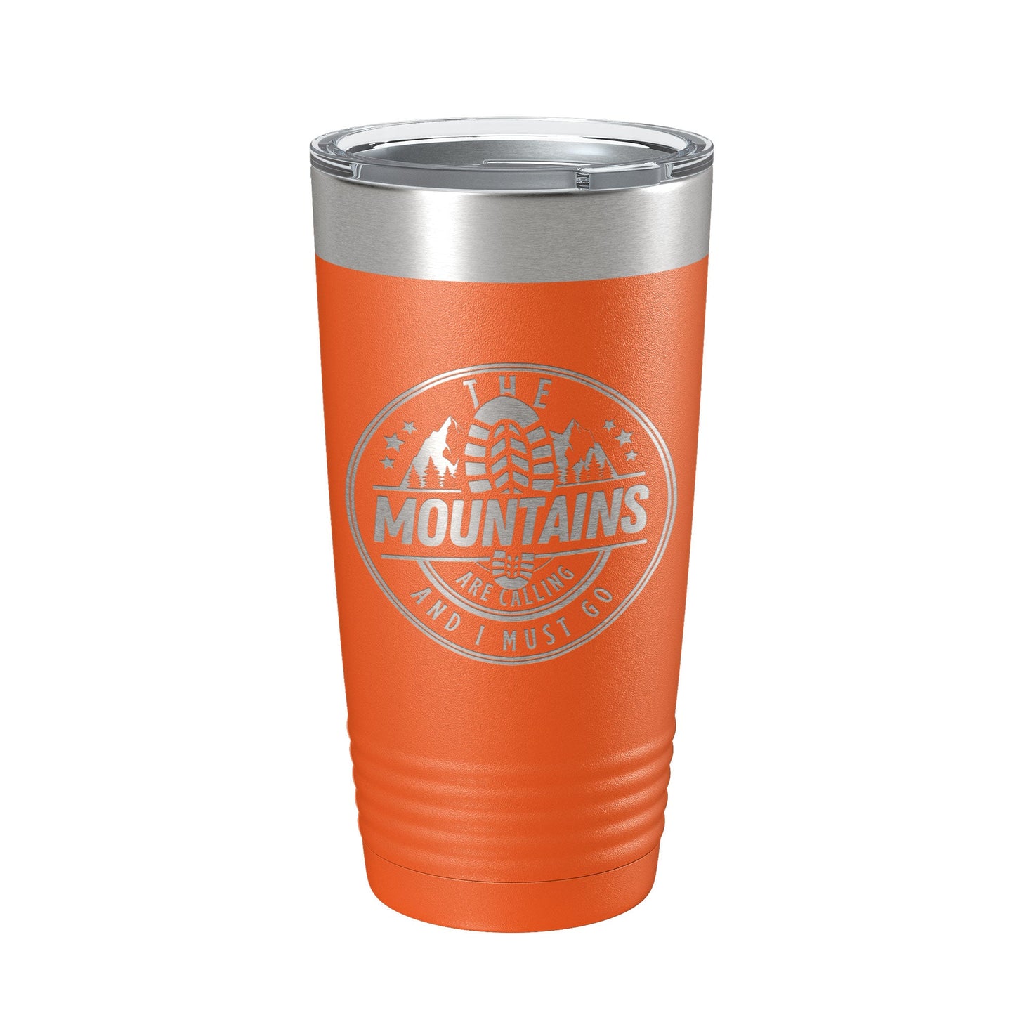 Mountains Are Calling Tumbler Camping Hiking Travel Mug Insulated Laser Engraved Coffee Cup Outdoors Gift 20 oz-17
