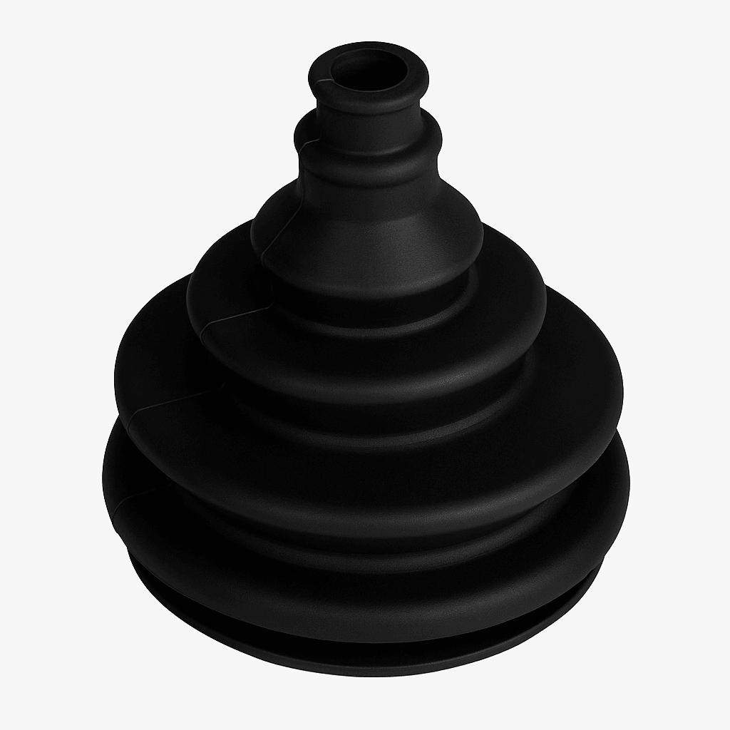 Cable Boot Flushmount Ø70mm (Ø50mm cut-out) — Black Rubber | 4Boats