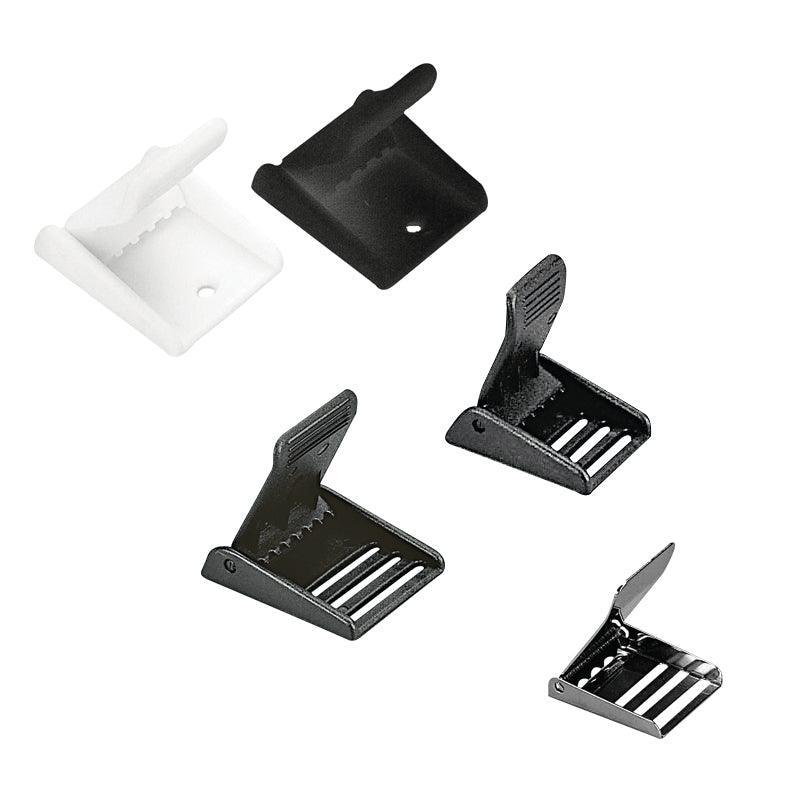 Buckle Plastic Notched Buckle 50mm Webbing Black, 10pcs | 4Boats