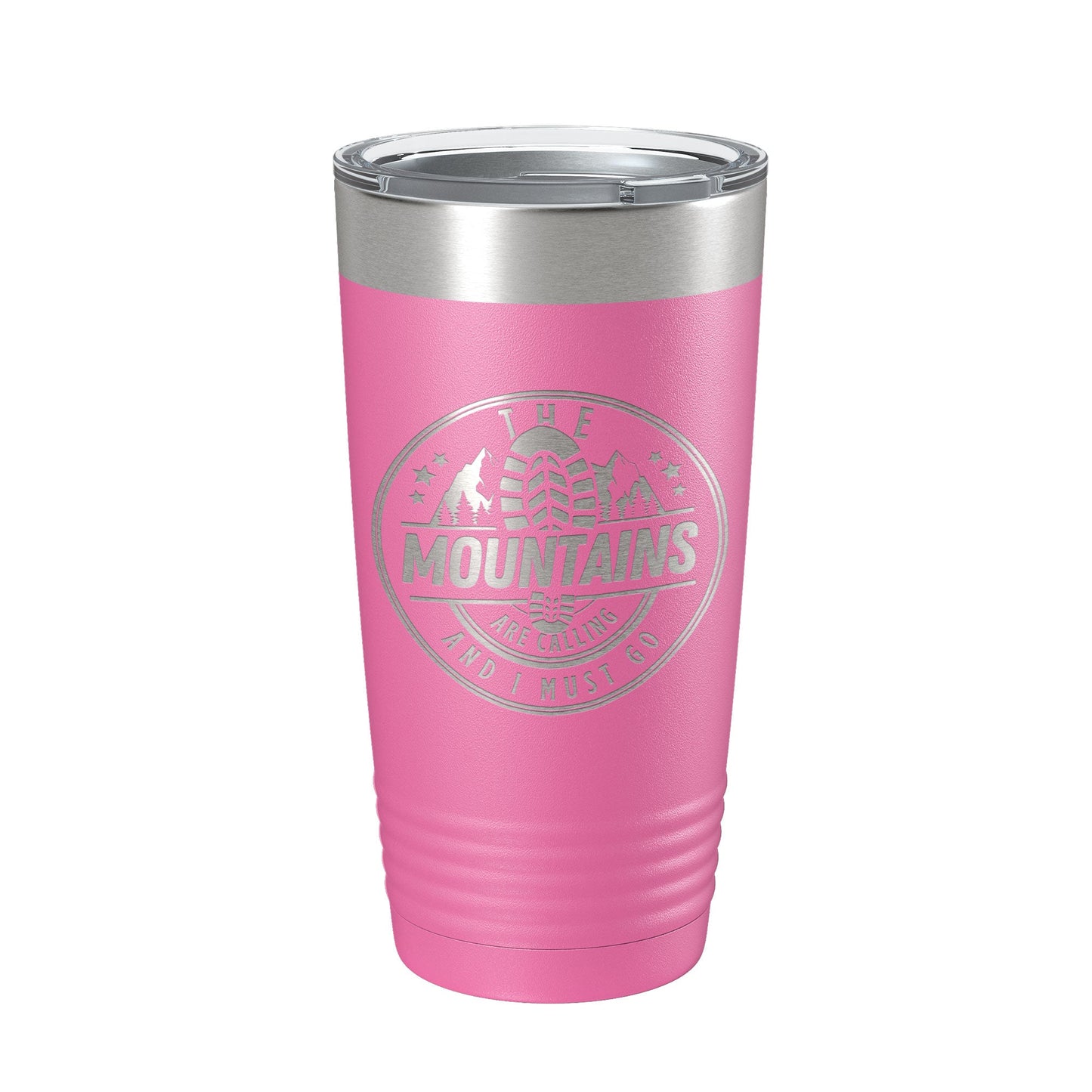 Mountains Are Calling Tumbler Camping Hiking Travel Mug Insulated Laser Engraved Coffee Cup Outdoors Gift 20 oz-11