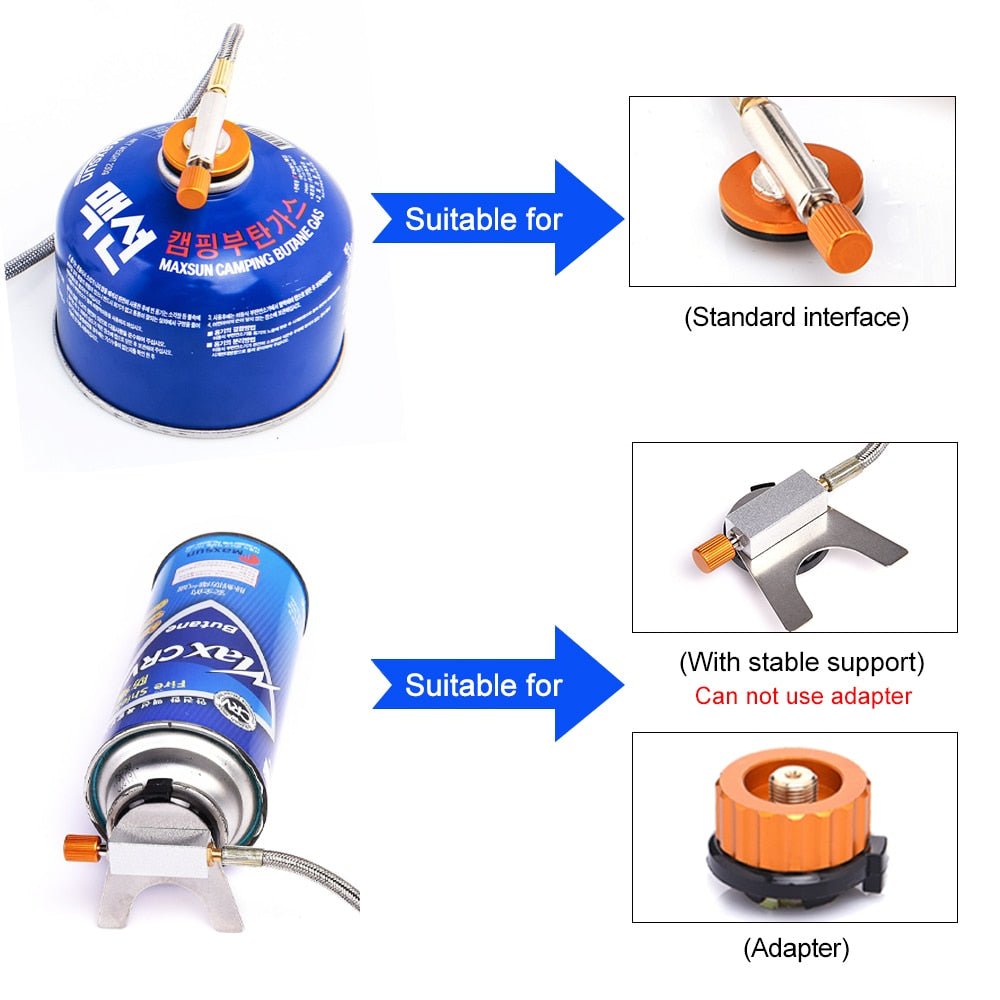 Camping Gas Stove Outdoor Tourist Burner Strong Fire Heater Tourism Cooker Survival Furnace Supplies Equipment Picnic-4