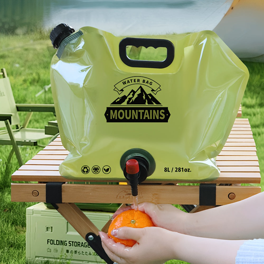 2.11 Gallon Collapsible Portable Water Bag with Faucet-1