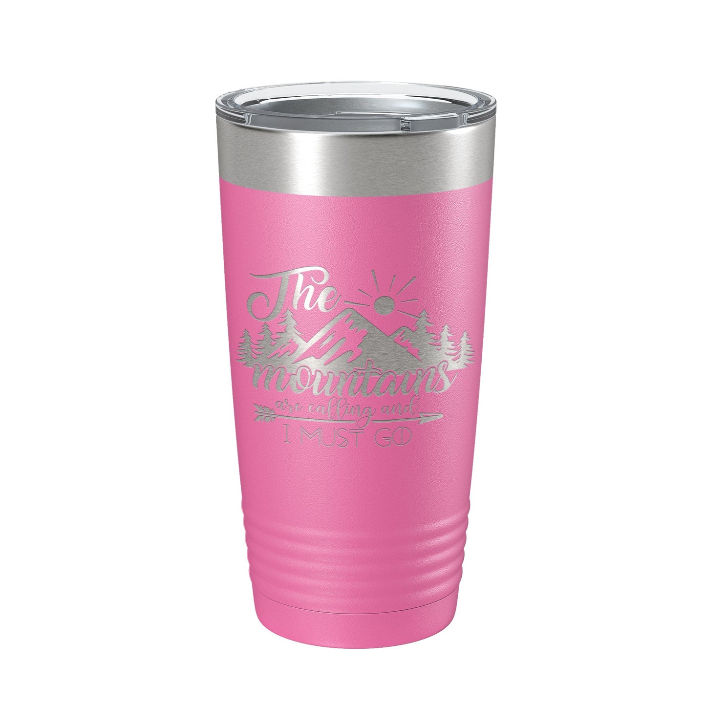 Mountains Are Calling And I Must Go Tumbler Outdoors Travel Mug Insulated Laser Engraved Coffee Cup Camping Hiking Gift 20 oz-11