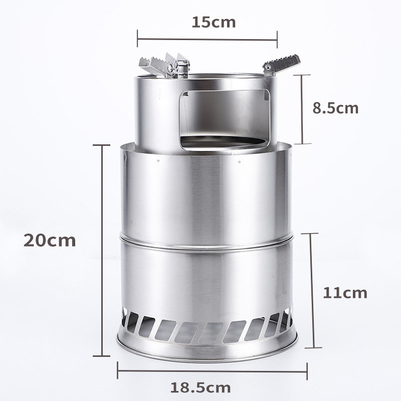 20cm*30cm Outdoor Camping Furnace Portable Camping Stove for Barbecue-4