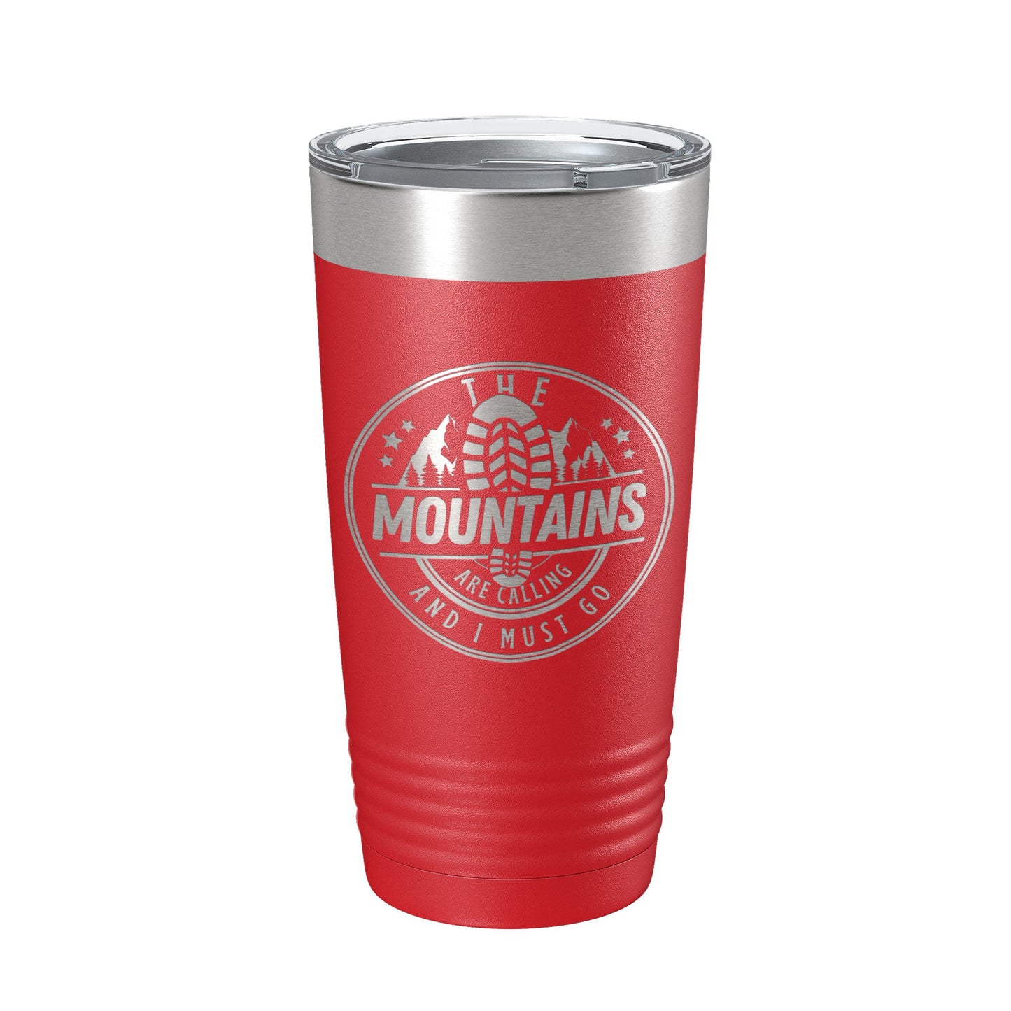 Mountains Are Calling Tumbler Camping Hiking Travel Mug Insulated Laser Engraved Coffee Cup Outdoors Gift 20 oz-10